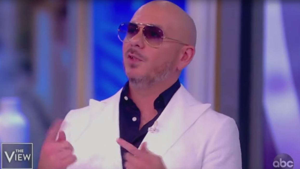 ‘The View’s’ Joy Behar tells rapper Pitbull he should run for president after he says ‘the border crossed Mexico,’ not other way around
