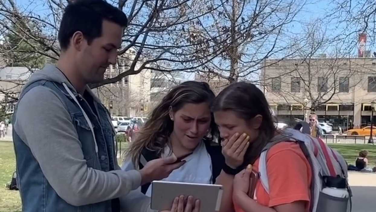 College students react to 'creepy' clips of Joe Biden touching females: 'There's no need to be grabbing at people like that'