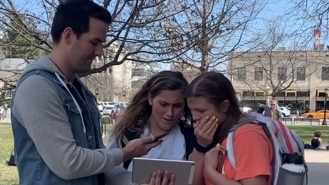 College students react to 'creepy' clips of Joe Biden touching females: 'There's no need to be grabbing at people like that'
