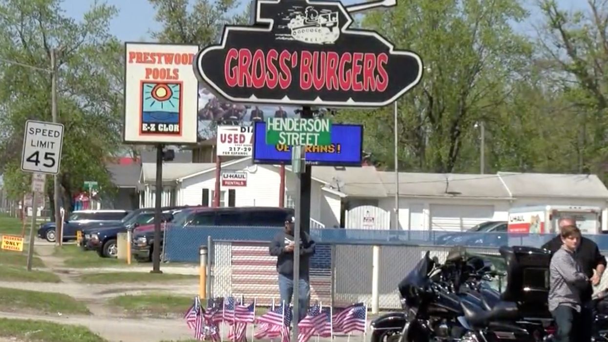 Burger restaurant defends pro-Marine sticker some are calling 'racist'