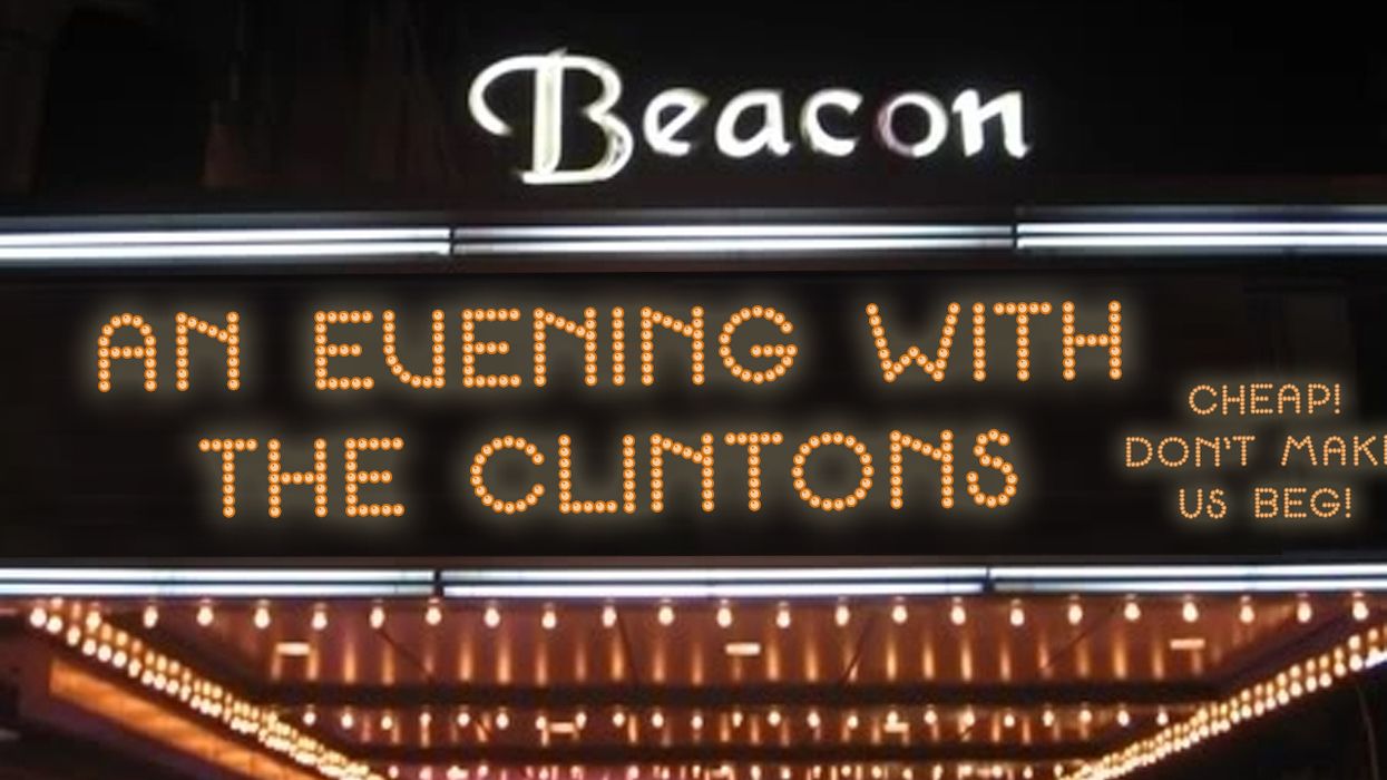 Want to see Bill and Hillary Clinton on tour? Grab your couch change, tickets are dirt cheap
