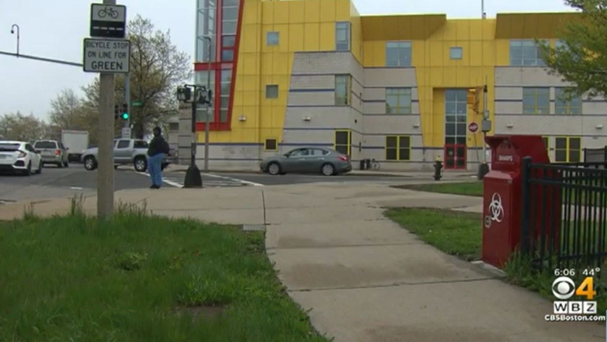 Parents miffed after city installs needle disposal site in front of Boston elementary school