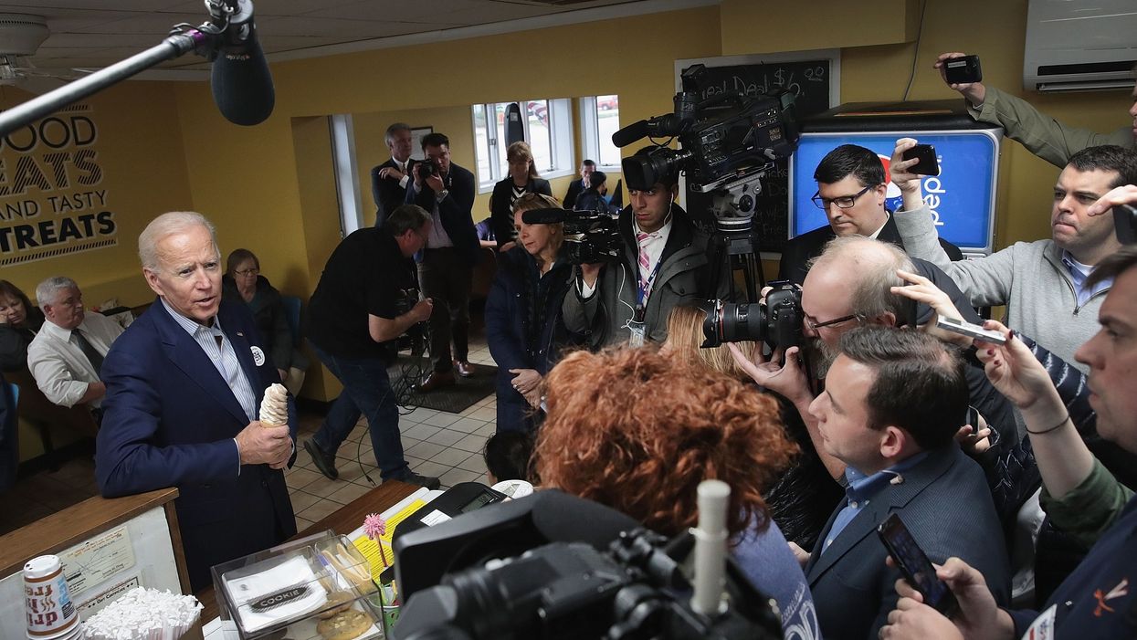 Joe Biden's staff accused of physically blocking media from accessing and sometimes even photographing the candidate
