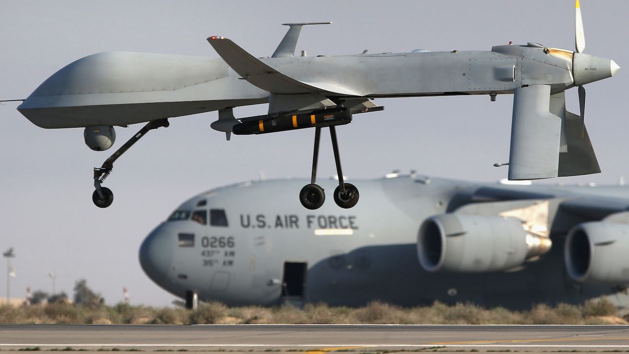 The US tries to cut down on civilian casualties by shooting sledgehammer Hellfire missiles packed with swords at terrorists