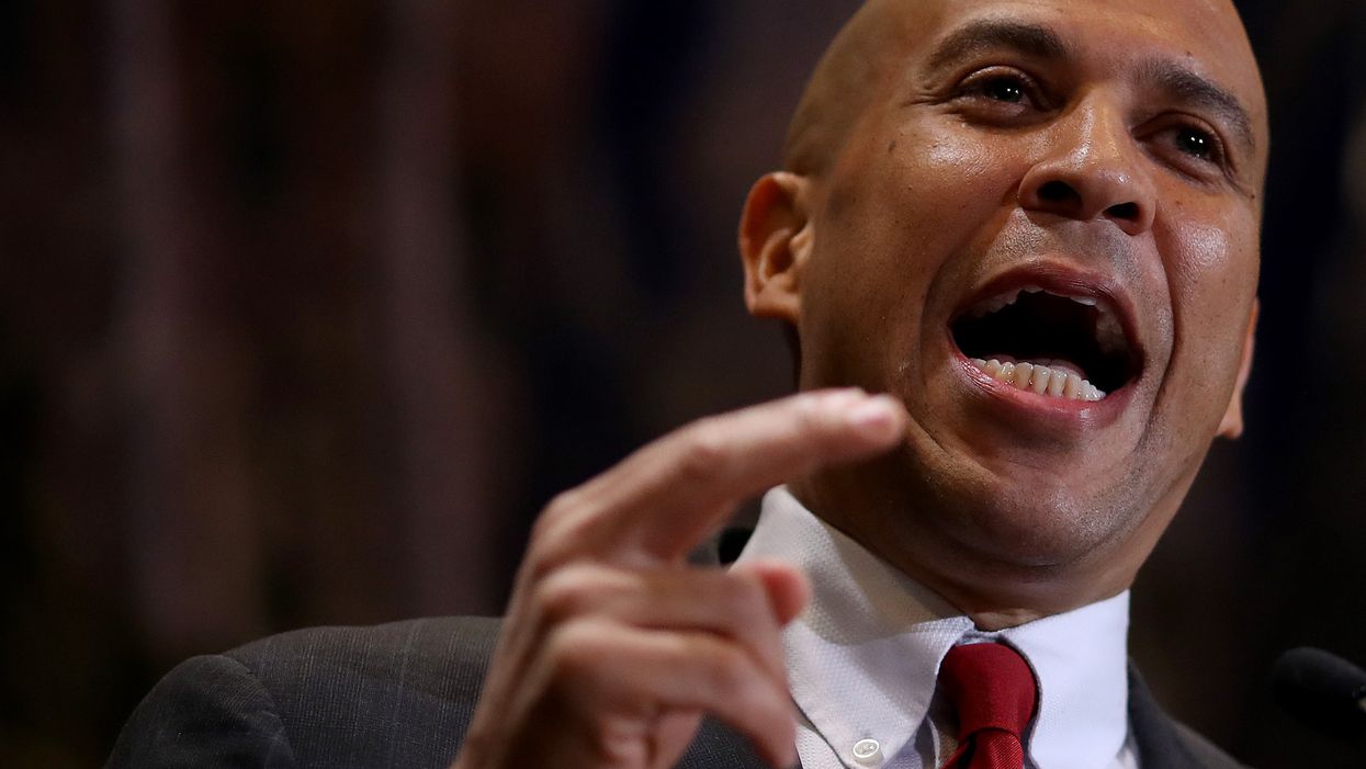 Cory Booker employs expletive to mock 'thoughts and prayers' in rant about gun control