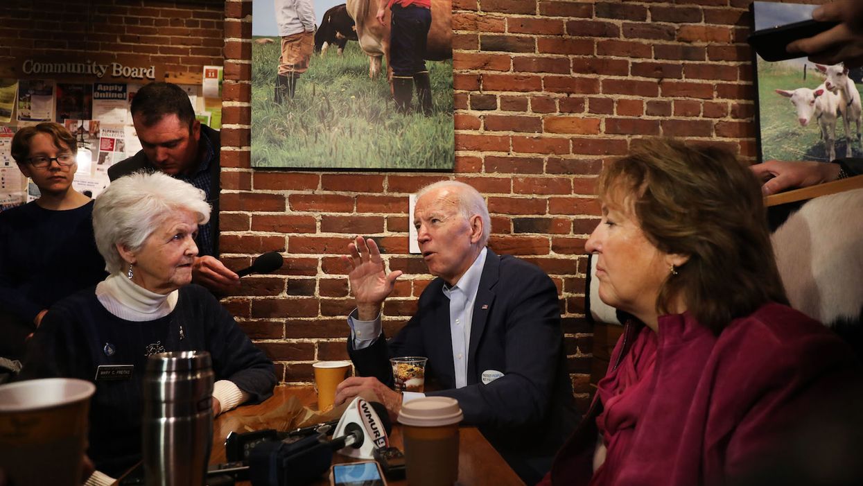 Biden says 'I absolutely agree' with woman who called Trump an 'illegitimate president'