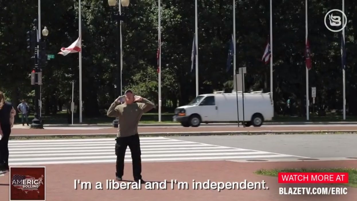 VIDEO: 'Open-minded liberal' interrupts gun expert with profanity laden rant—but keeps his distance