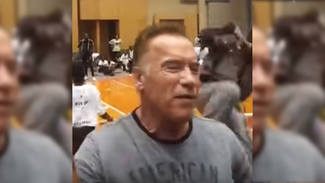 WHAT? Video shows Arnold Schwarzenegger attacked by man in South Africa shouting... something
