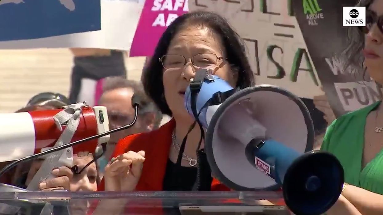 Sen. Mazie Hirono brags to protesters that she rallied school girls in support of abortion