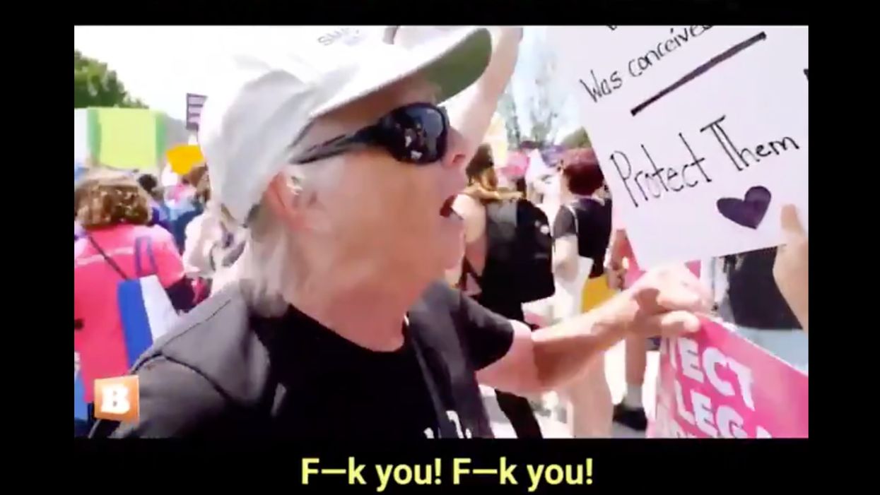 Unhinged feminists show their true colors of tolerance when faced with a female pro-life demonstrator