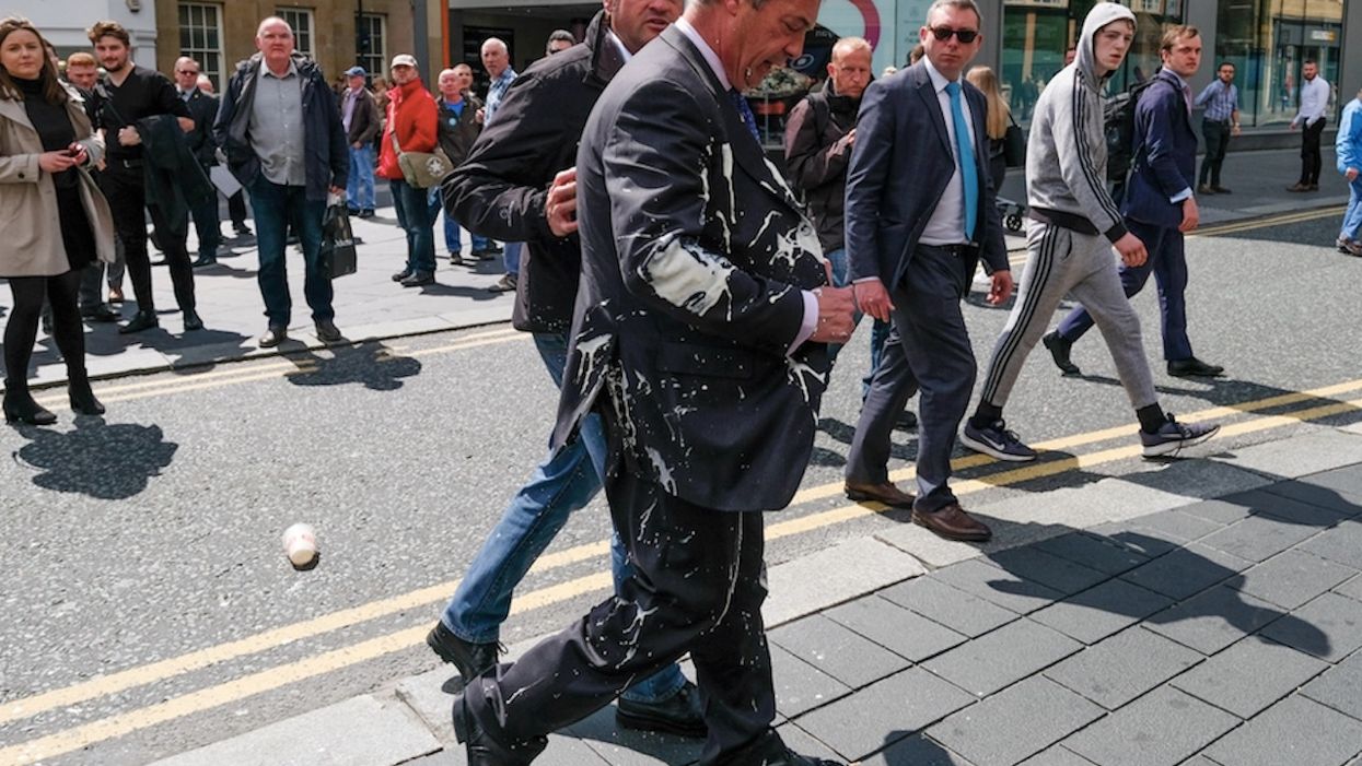 After series of UK milkshake tossing incidents, leftists say such physical attacks are effective — and 'absolutely hilarious'