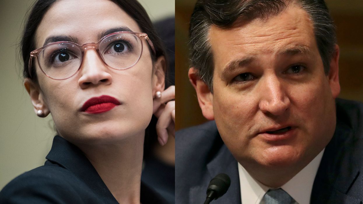 Unlikely allies Ted Cruz and Ocasio-Cortez agree on Twitter to work on a bill to defeat 'the swamp'