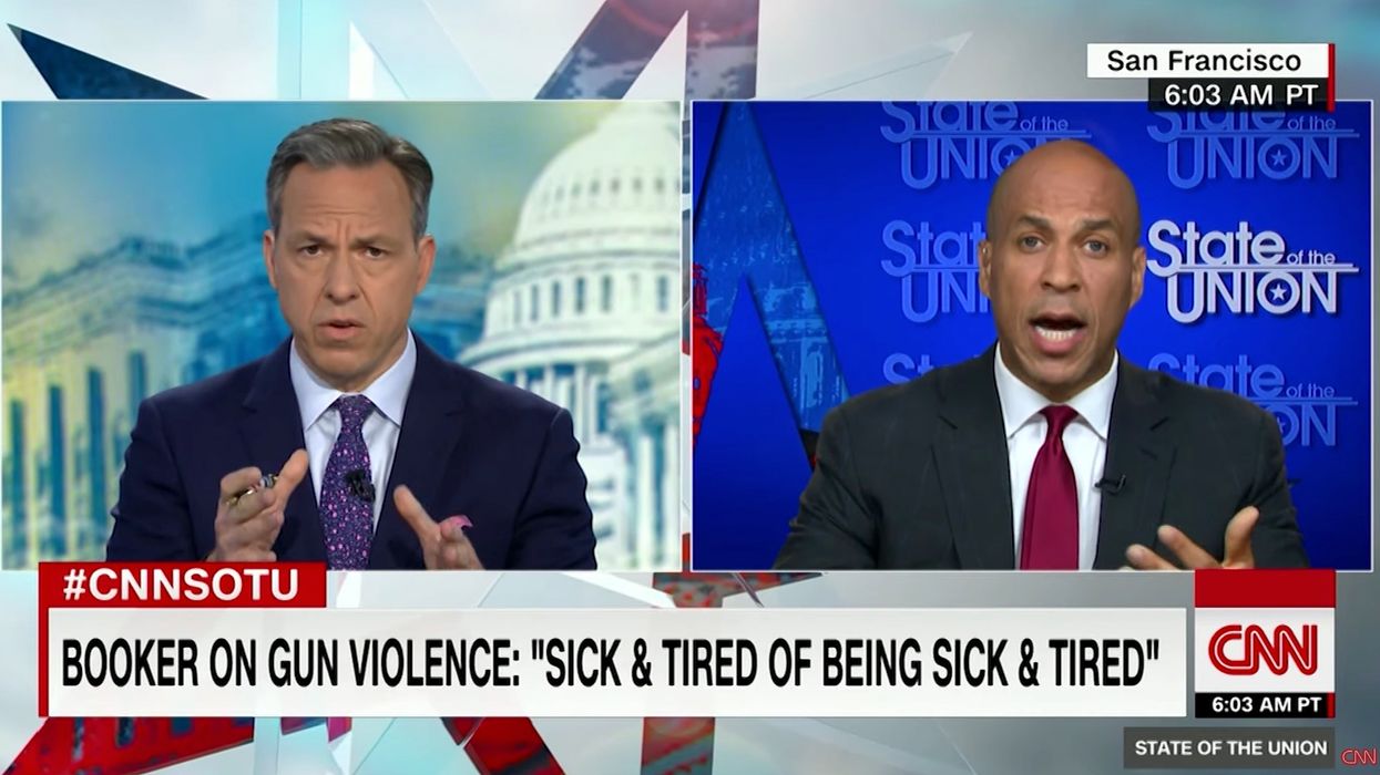 WATCH: Jake Tapper grills Cory Booker over gun control vision after Virginia Beach tragedy