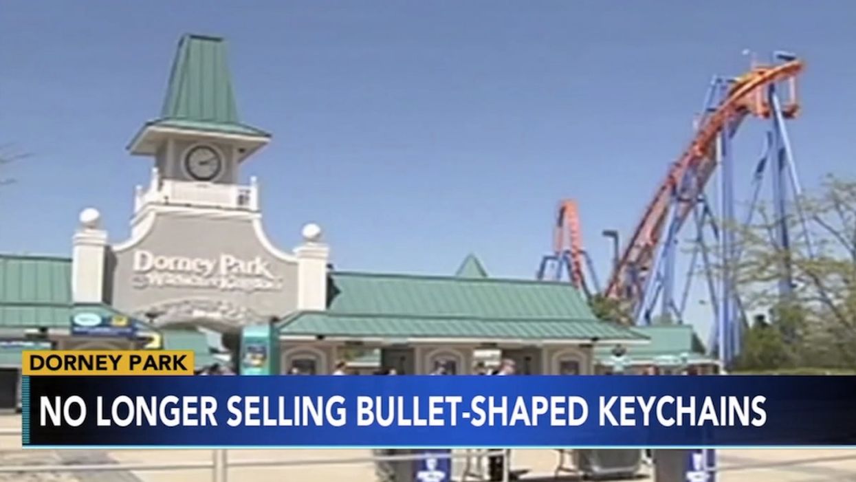 Bullet key chains pulled from amusement park gift shop after complaint. But some call PC decision ridiculous: 'Lighten up!'