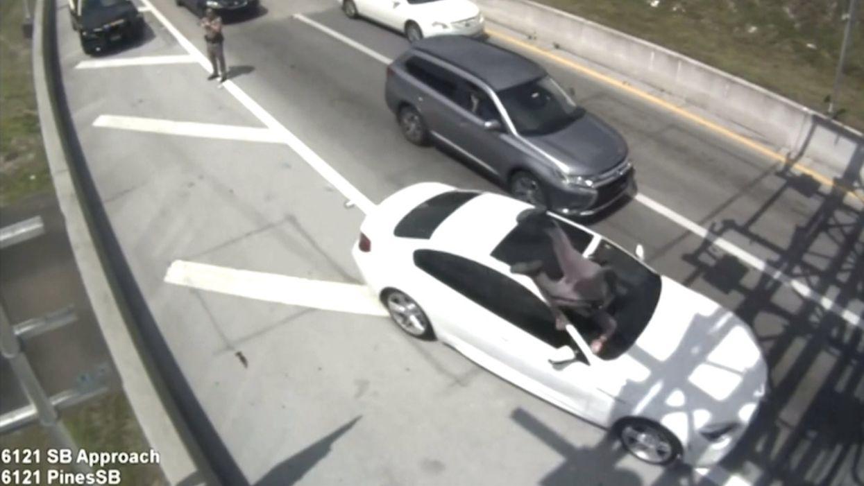 WATCH: Driver appears to intentionally run down highway patrol trooper during bolt from traffic stop