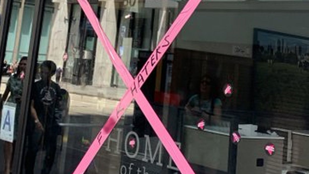Chick-fil-A in Manhattan vandalized during Sunday's Pride Parade