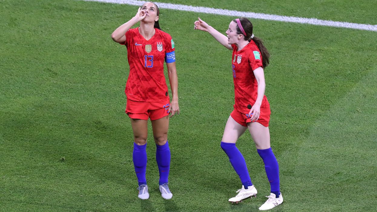 US women's soccer star blames celebration criticism on sexism: 'You see men celebrating all around the world'