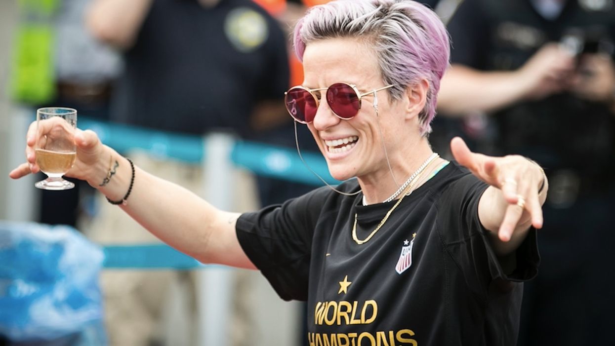 US soccer star Megan Rapinoe: World Cup champs 'very happy to accept' Chuck Schumer's Senate invitation. But no invite from Trump yet.