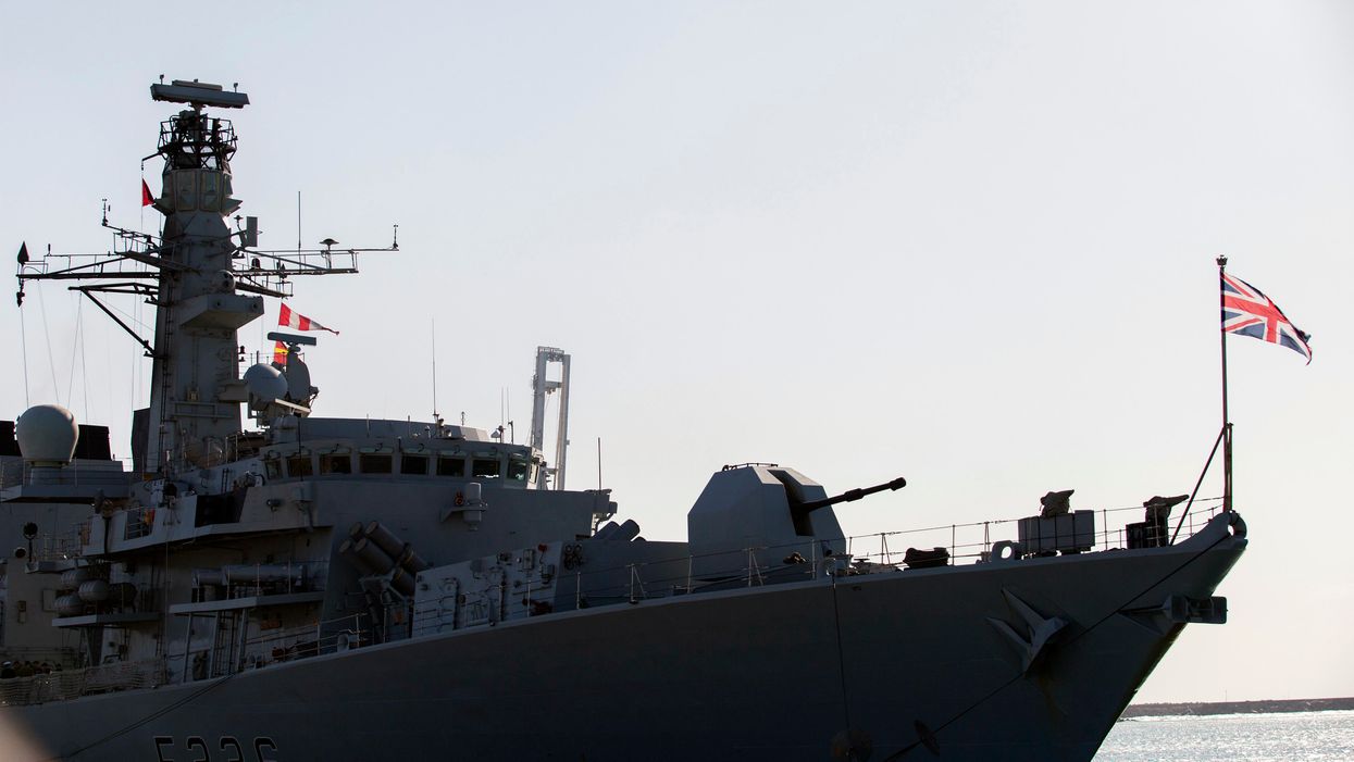 A British warship foiled a plan by Iran to seize a British oil tanker