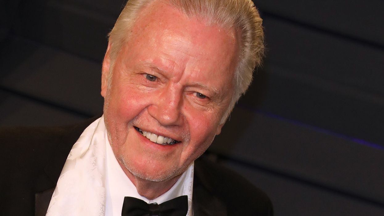 Watch: Actor Jon Voight wipes off rain-soaked seats for Gold Star families at President Trump's 'Salute to America' speech