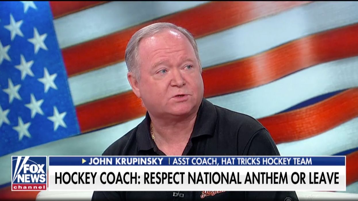 Hockey coach who went viral after speech about national anthem doubles down on remarks: ‘I’ve unfortunately seen it cover too many coffins’