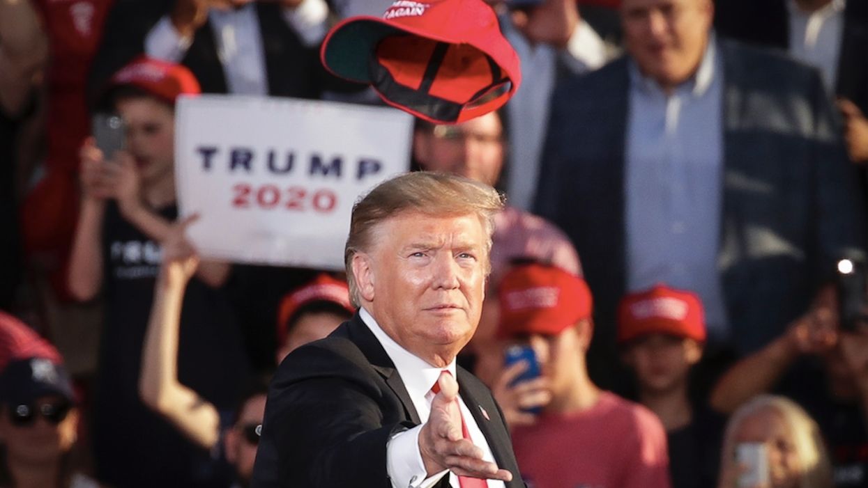 'Make America Great Again,' celebration of President Trump were July 4 wedding themes — but bride's MAGA flag dress stole the show