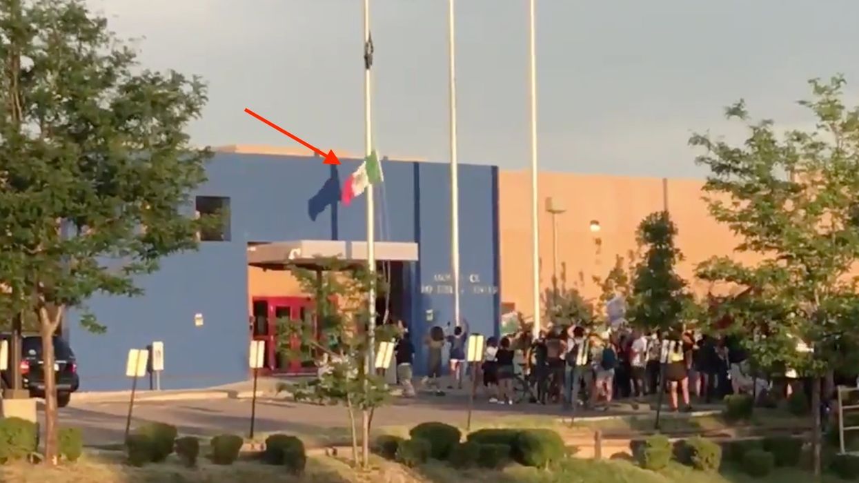 Video shows far-left activists storm ICE facility, remove American flag — then raise Mexican flag