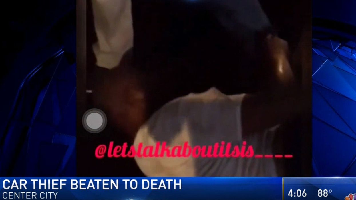Man steals car with kids inside, Dad chases him down, beats him to death, with help from crowd