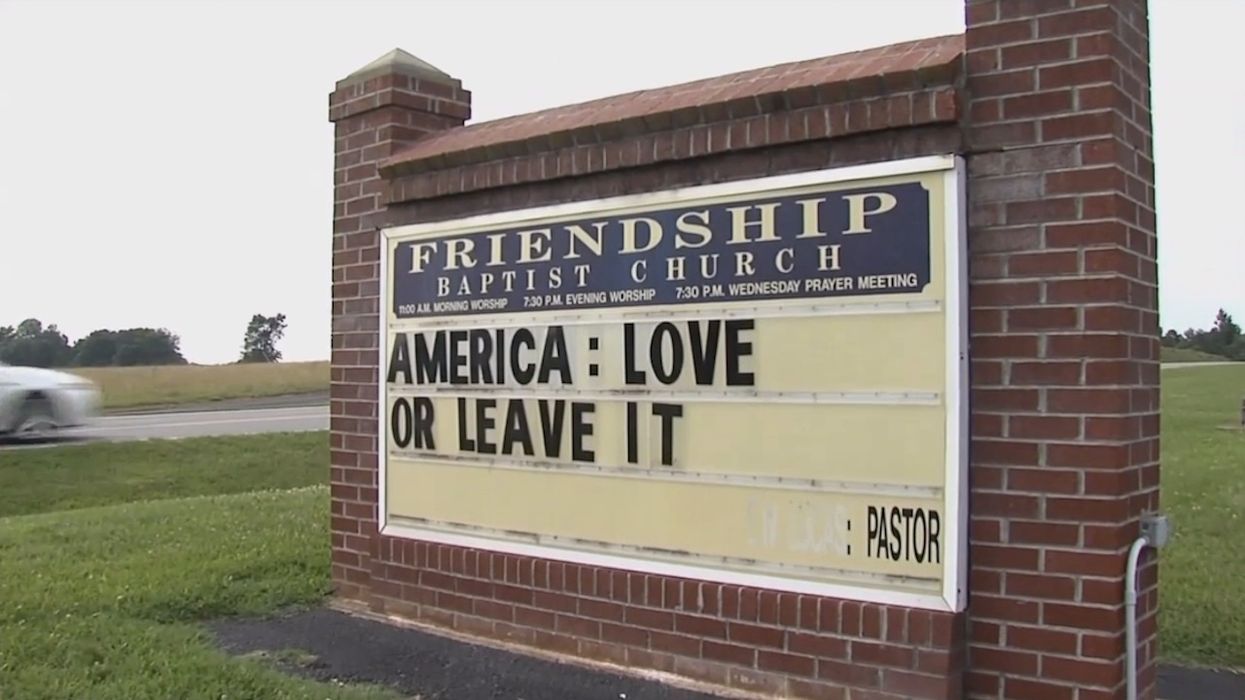 'America: Love It or Leave It': Pastor says he'll keep church sign up amid President Trump's 'go back' remarks to leftist congresswomen