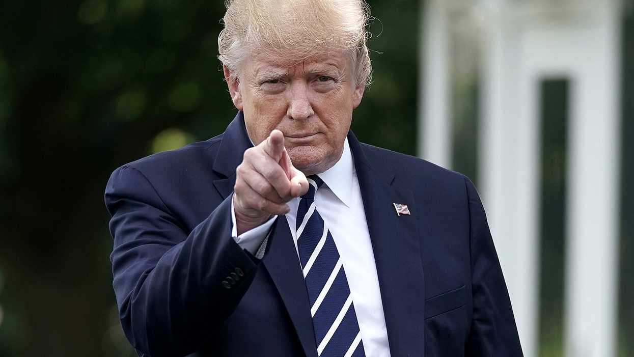 Watch: President Trump drops in on MAGA-themed wedding, prompting guests to chant 'USA'
