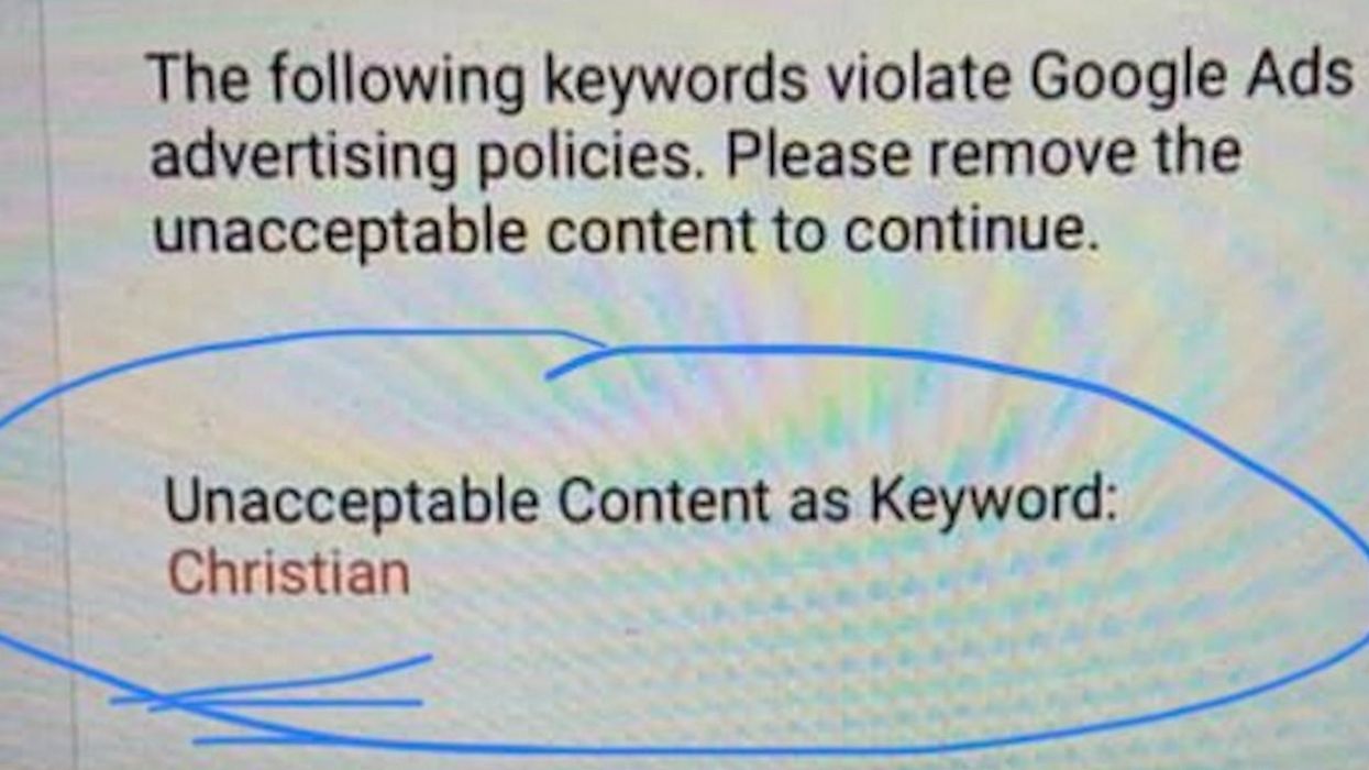 YouTube ad denied over 'Christian' keyword — but 'Muslim' keyword raised no red flags, veterans charity founder says