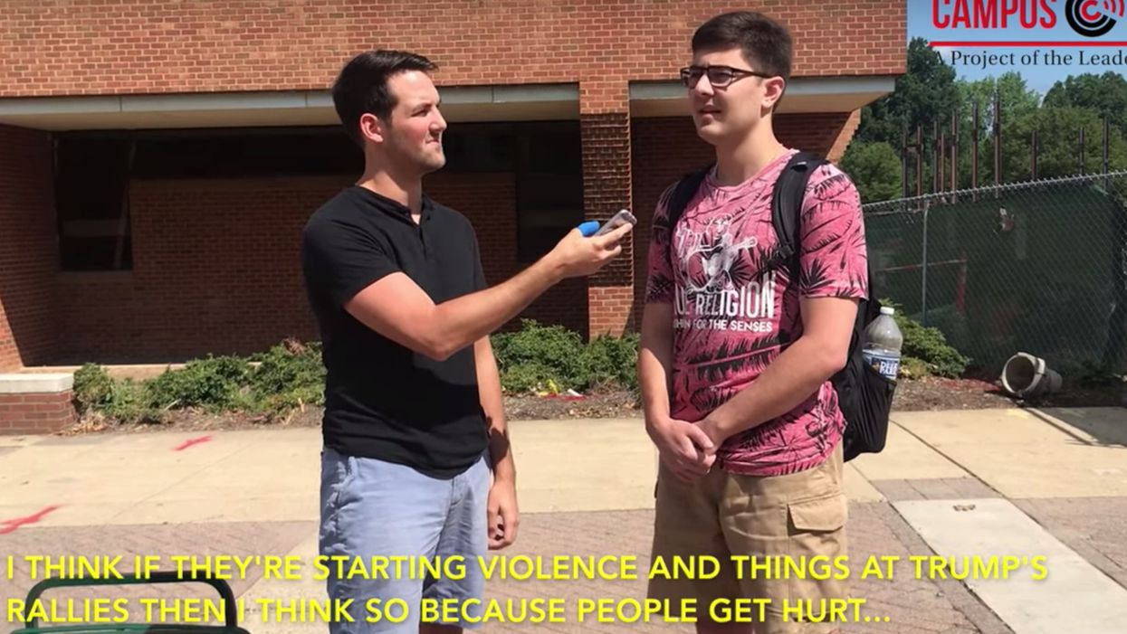 Former Antifa member asks students if group should be considered a terrorist organization. Survey says 'yes.'