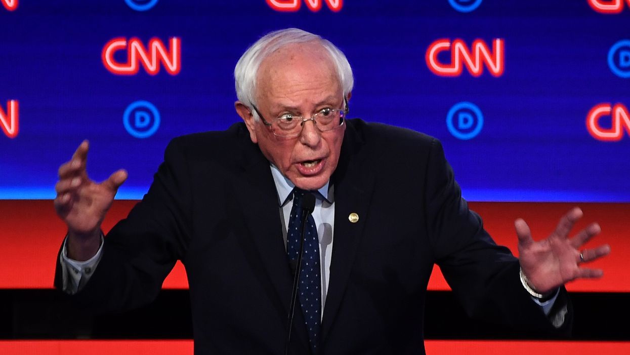 Bernie Sanders goes on the attack against CNN moderator—and runs out of time