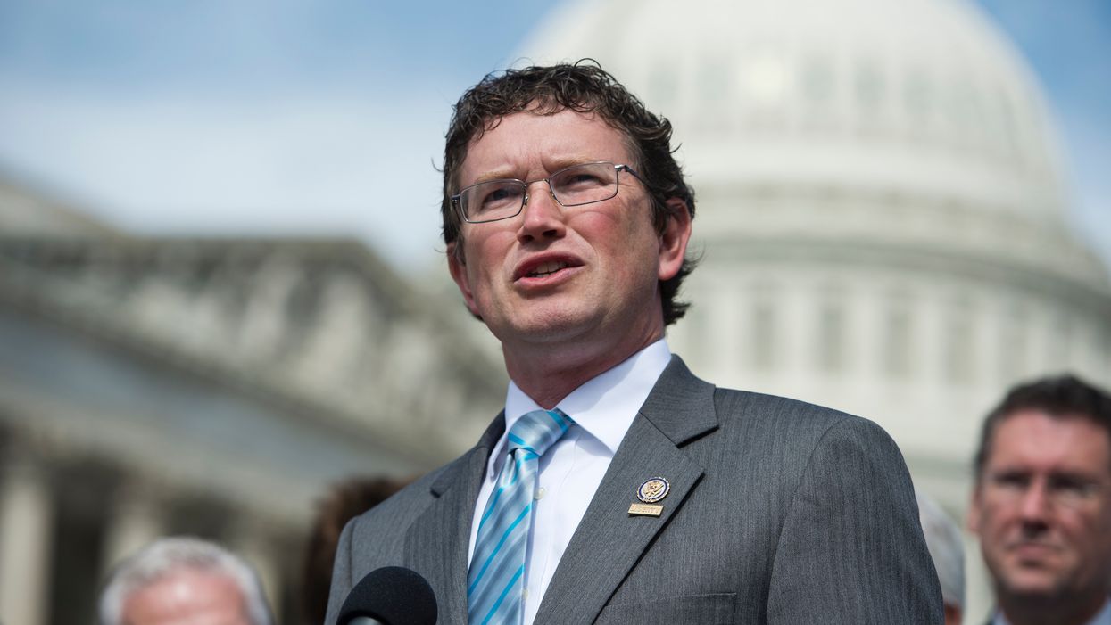Republican Rep. Massie dismantles the 'who needs 100 rounds?' gun control argument