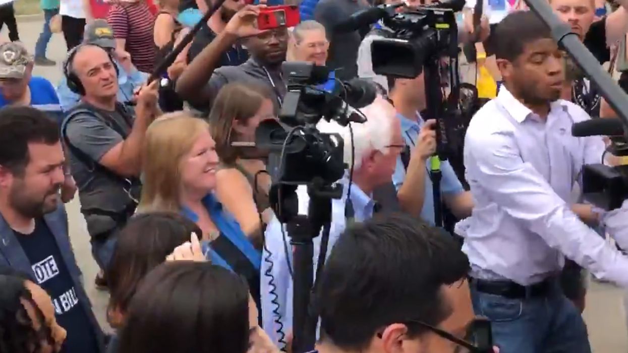 Enemy of the who? Bernie Sanders staffers rough up reporters in Iowa