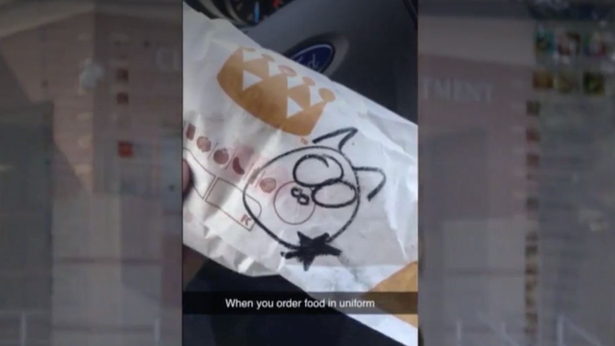 After a Burger King employee reportedly draws picture of a pig on a police officer’s burger, the fast-foot joint takes swift action