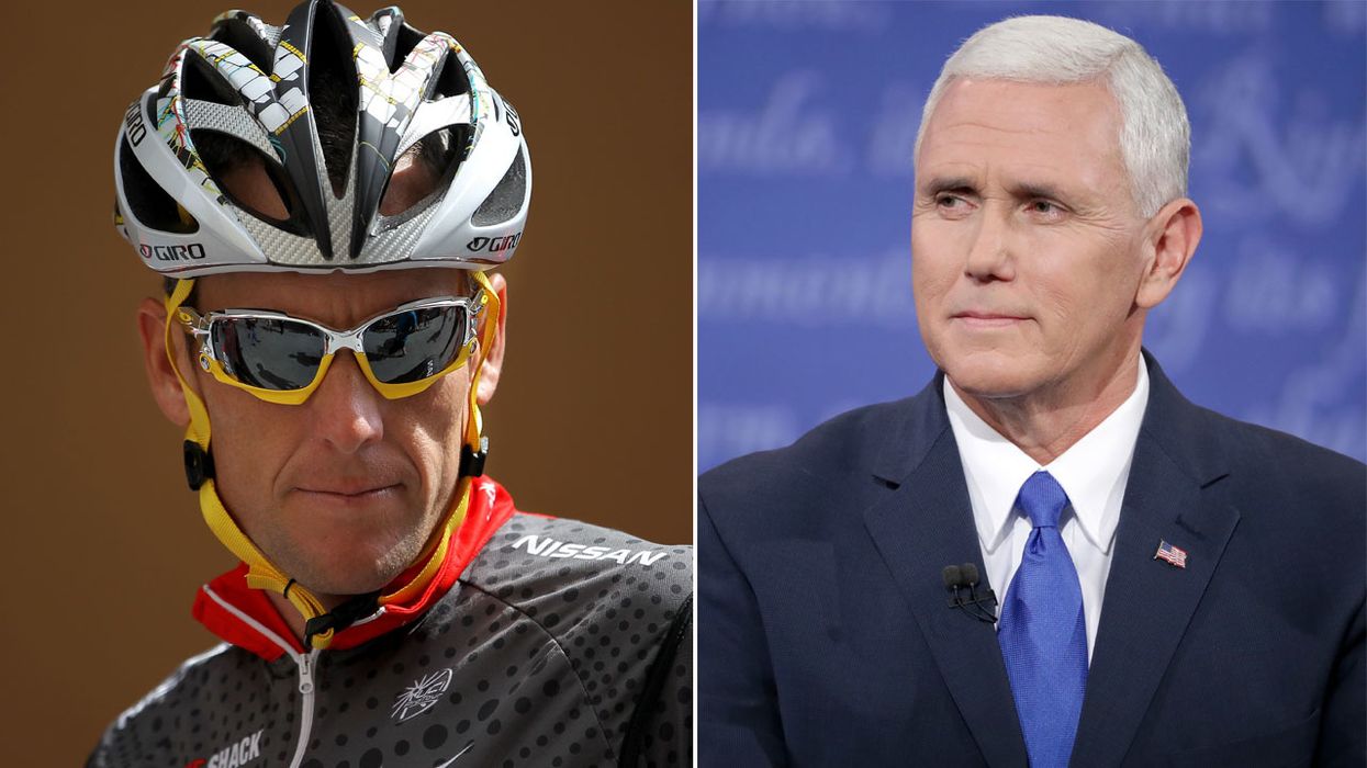 Lance Armstrong hit with hilarious backlash after boasting about cycling faster than Vice President Mike Pence