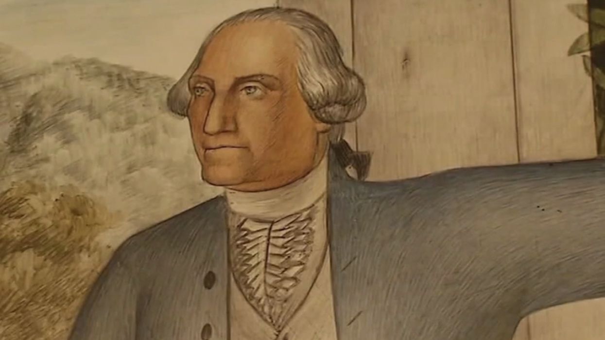 George Washington mural that 'traumatizes students' won't be destroyed after all. School board votes to cover historic art instead.