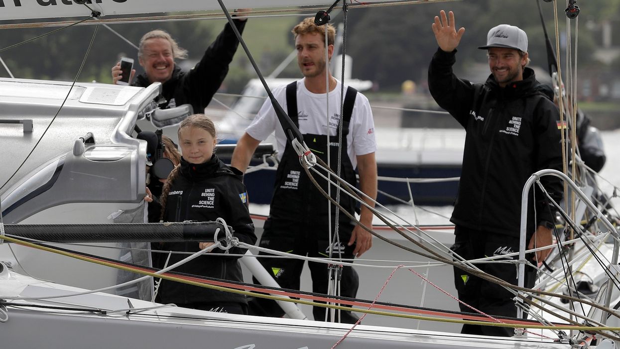 Swedish teen's 'zero-carbon yacht' trip to New York is not so green after all