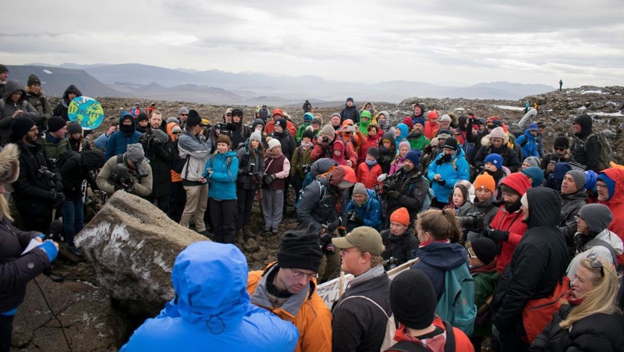 Iceland officials hold actual funeral for recently lost glacier, blame man-made climate change