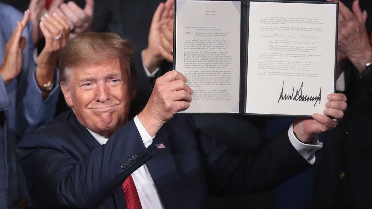 President Trump signs executive order to forgive disabled veterans' student loan debt