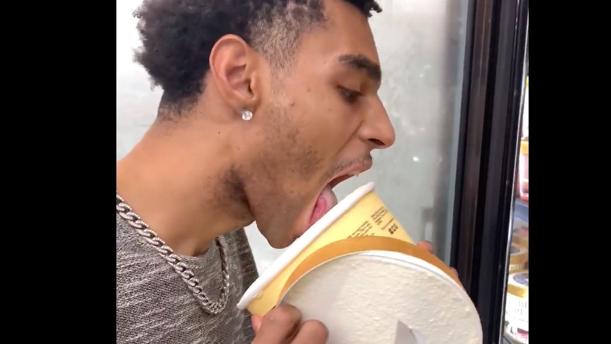 Texas man licks ice cream, puts it back on grocery shelf — now he's facing criminal charges