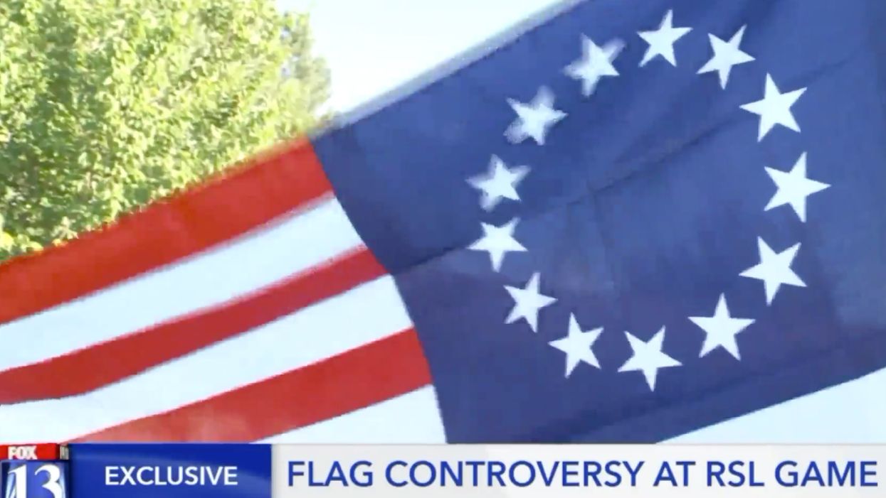 Couple says soccer stadium officials demanded they take down their Betsy Ross flag during game because it had become a symbol for hate groups