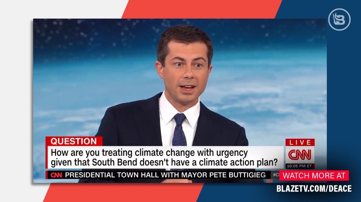 Pete Buttigieg claims fighting climate change may be 'even more challenging' than winning WWII