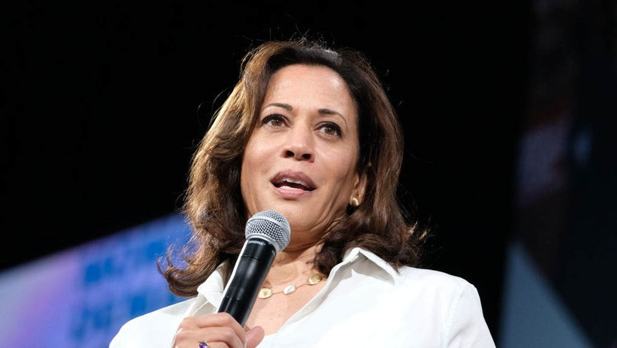 Kamala Harris claims she 'didn't hear' supporter who called Trump 'mentally retarded.' It does not go over well.