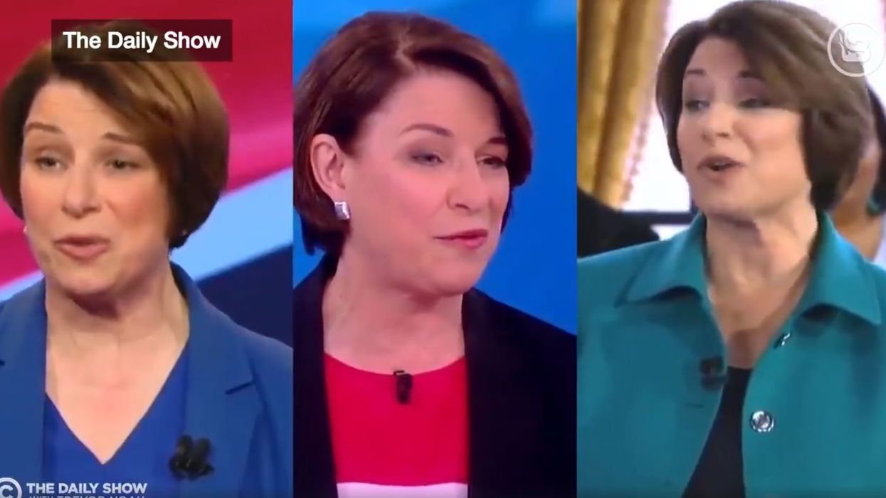 MONTAGE: Amy Klobuchar has a Trump 'joke' — and she is not afraid to tell it