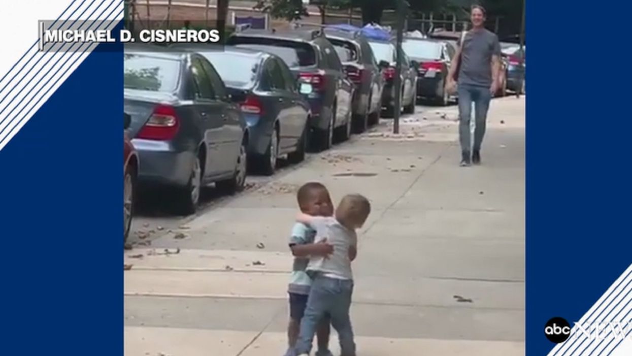 Watch: Video of two toddlers running to embrace each other warms hearts across social media