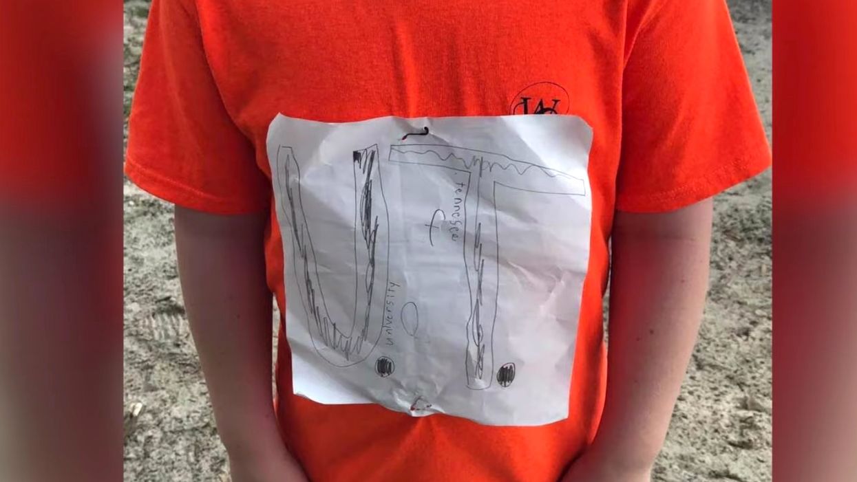 Fourth grader is crushed when he's bullied over homemade college football shirt — until the university adopted his homemade design