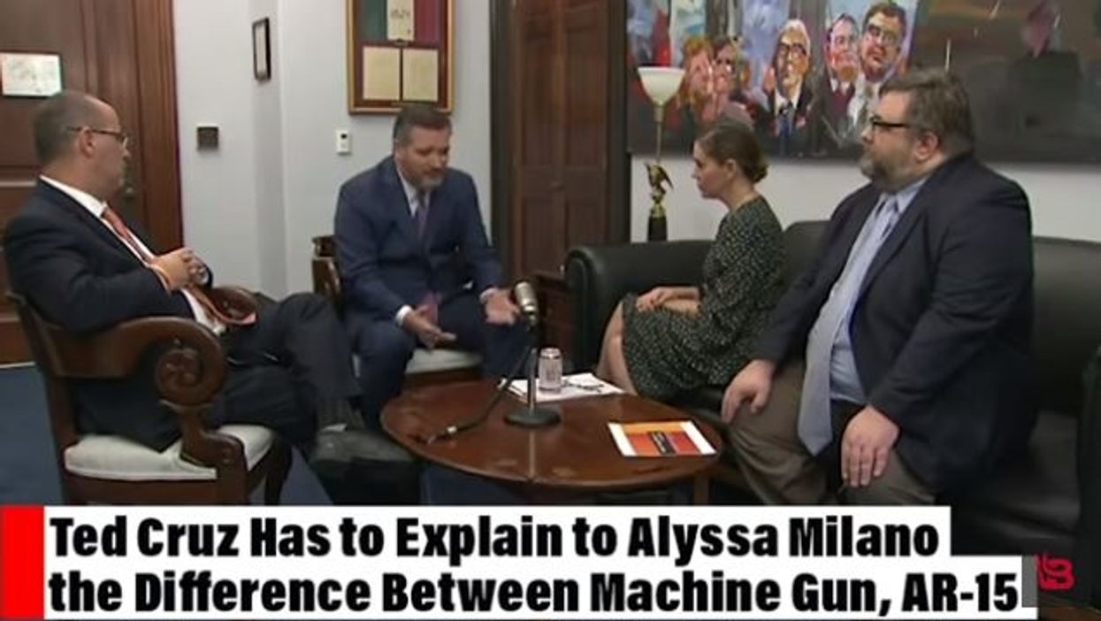 Ted Cruz and Alyssa Milano livestreamed their 'civil discussion' about guns