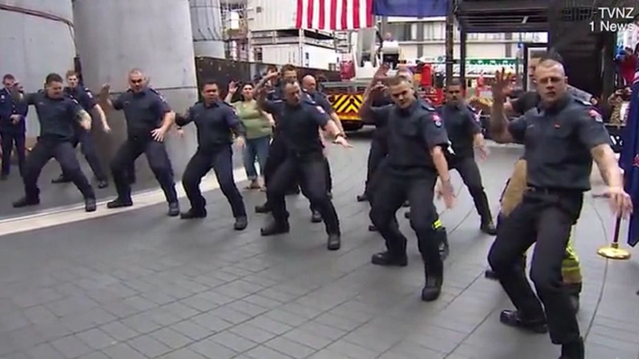Watch: New Zealand firefighters honor fallen 9/11 first responders with haka performance